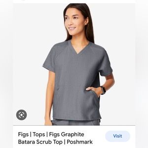 LIMITED EDITION Women’s Batara Scrub Top, Graphite, XS